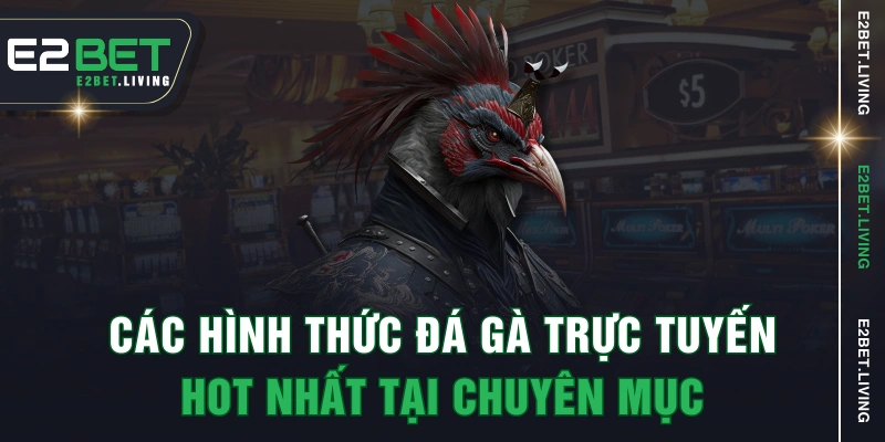 Các hình thức đá gà trực tuyến hot nhất tại chuyên mục