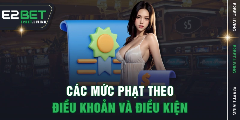 Các mức phạt theo điều khoản và điều kiện